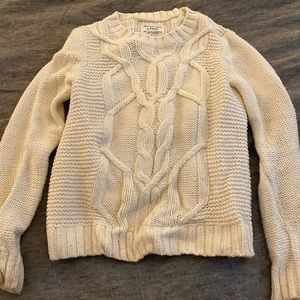 A&F cable knit sweater